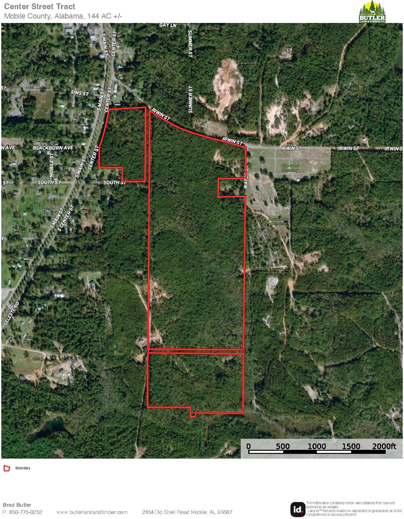 CENTER STREET TRACT 144 ACRES CITRONELLE, AL Butler Land & Timber Co