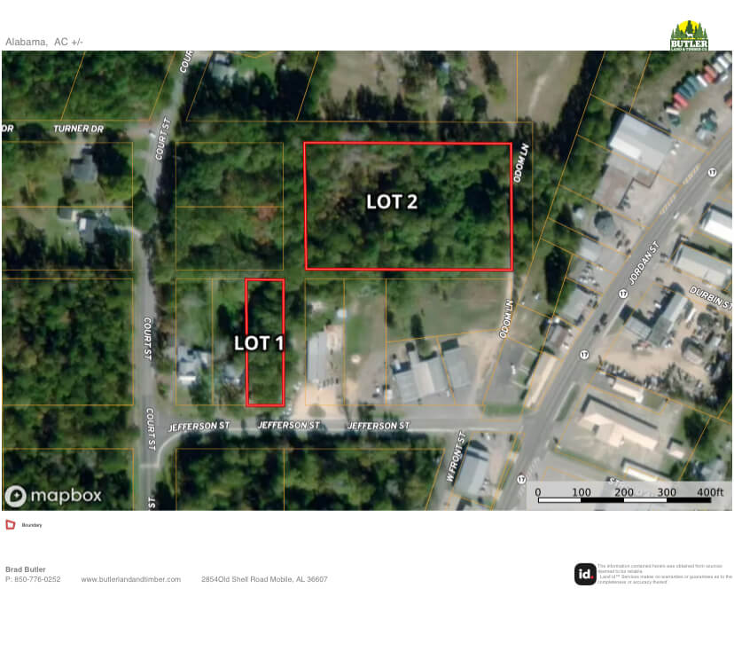 JEFFERSON AVENUE LOTS 2 LOTS WASHINGTON COUNTY, ALABAMA Butler